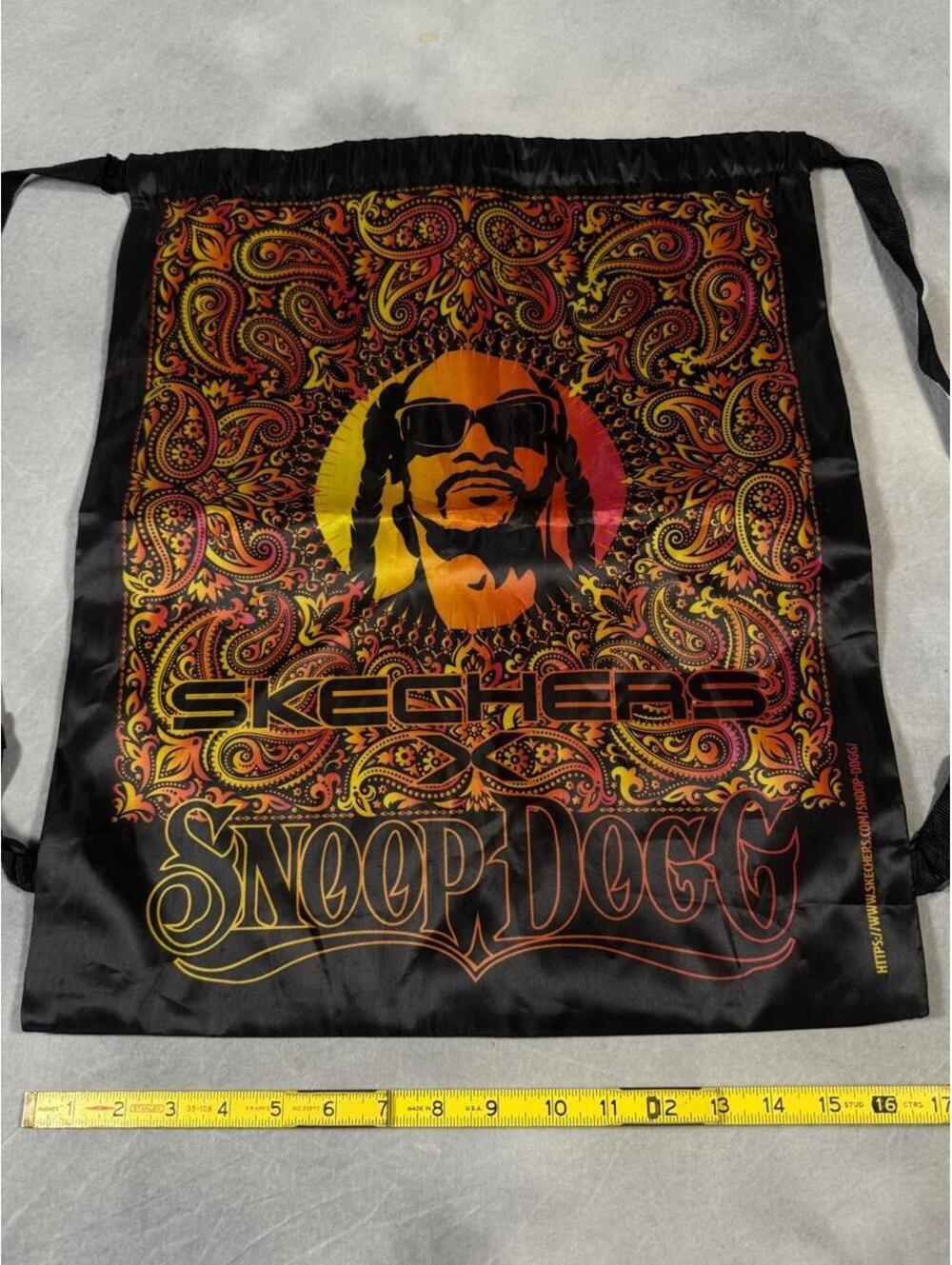 Skechers x Snoop Dogg Psychedelic Drawstring Cinch Backpack Bag